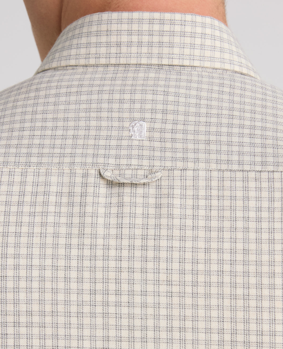Stone Checked Cotton Blend Shirt