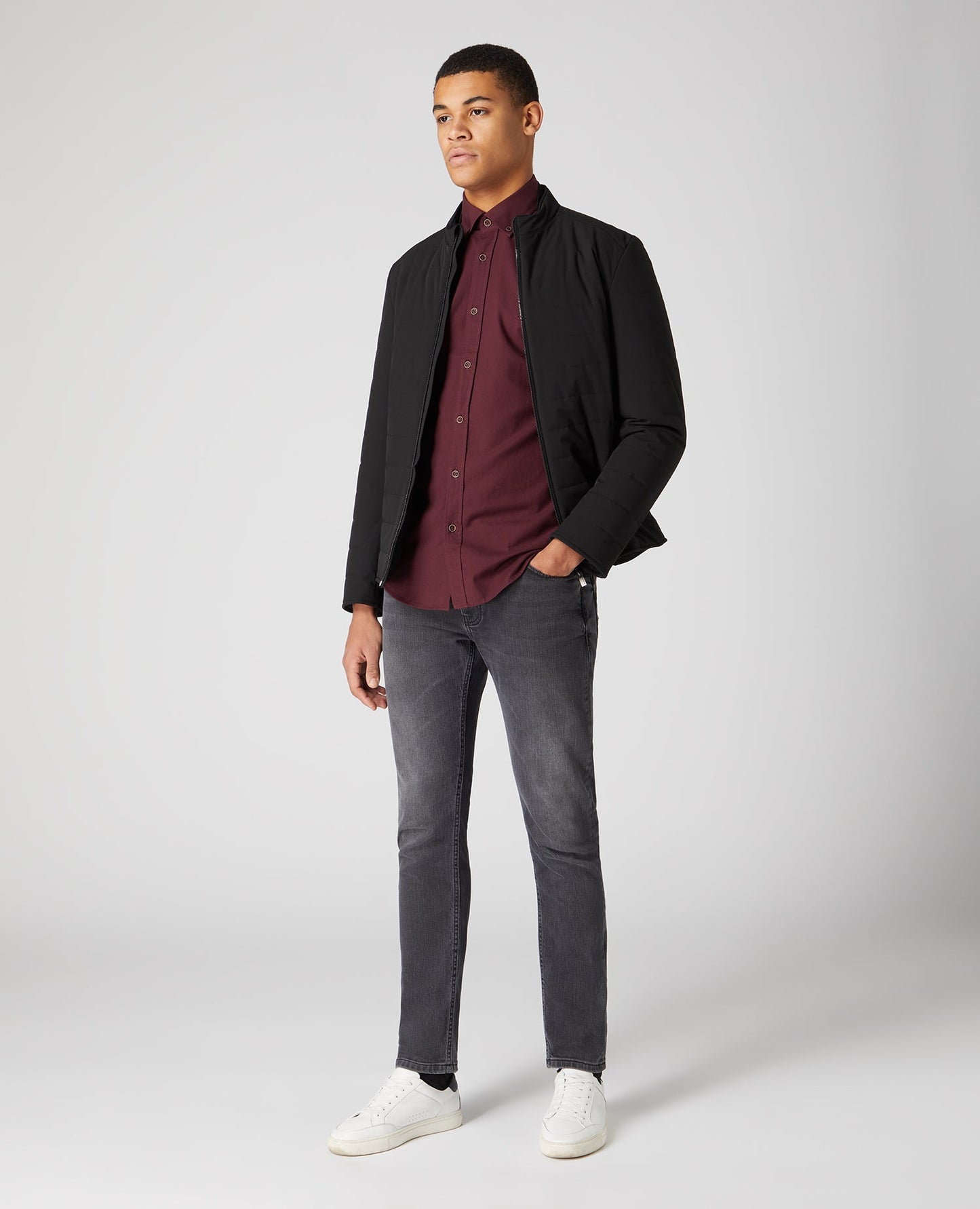 Tapered Fit Oxford Cotton Shirt