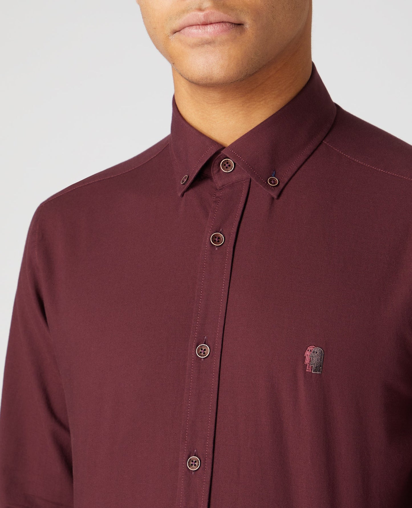 Tapered Fit Oxford Cotton Shirt