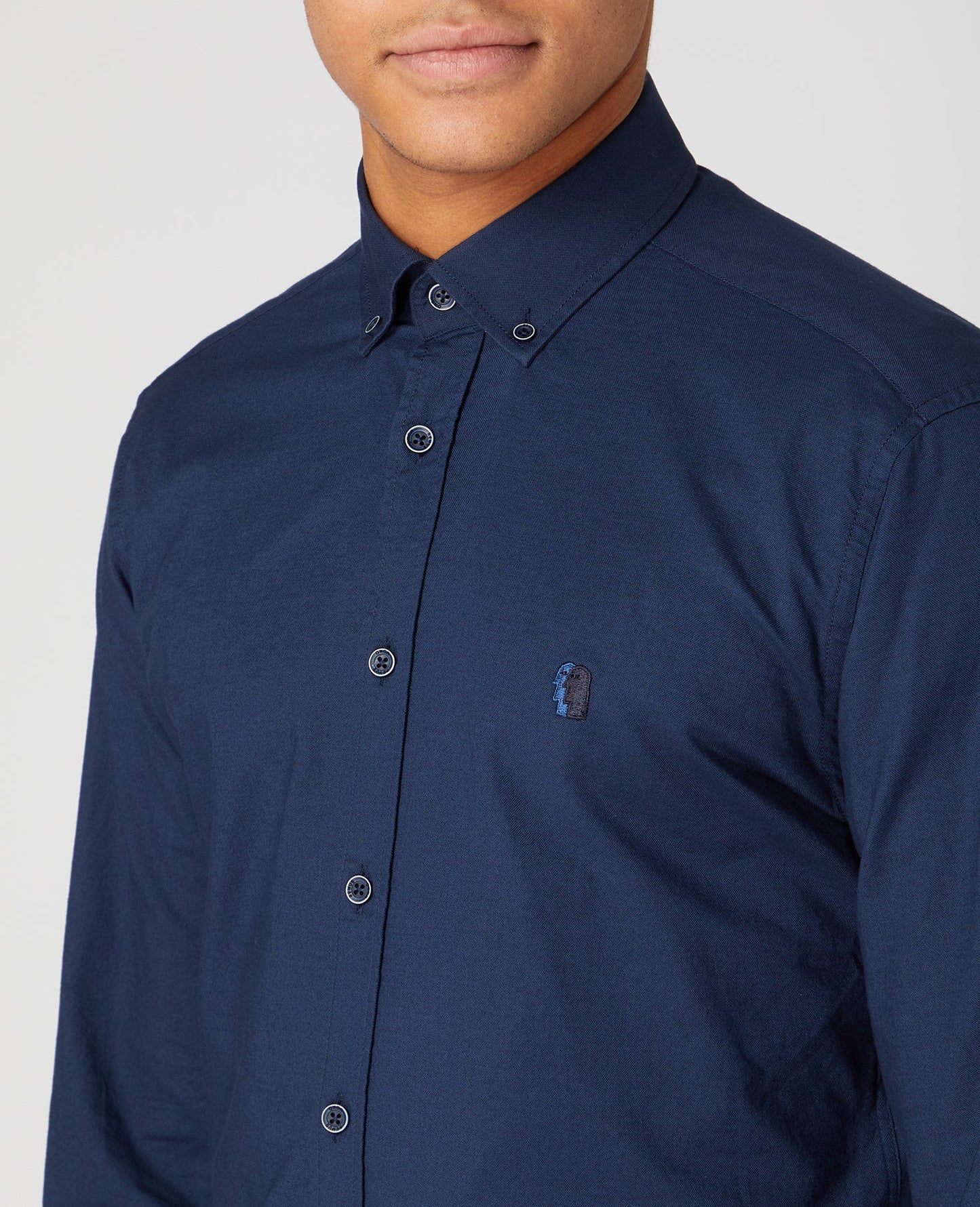 Tapered Fit Oxford Cotton Shirt