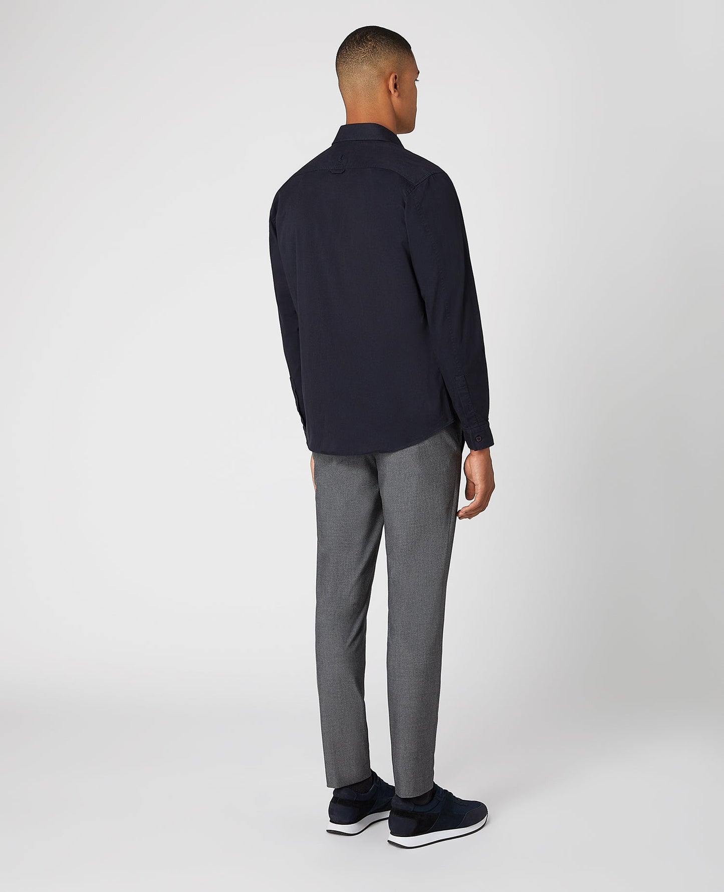 Regular Fit Cotton-Stretch Overshirt