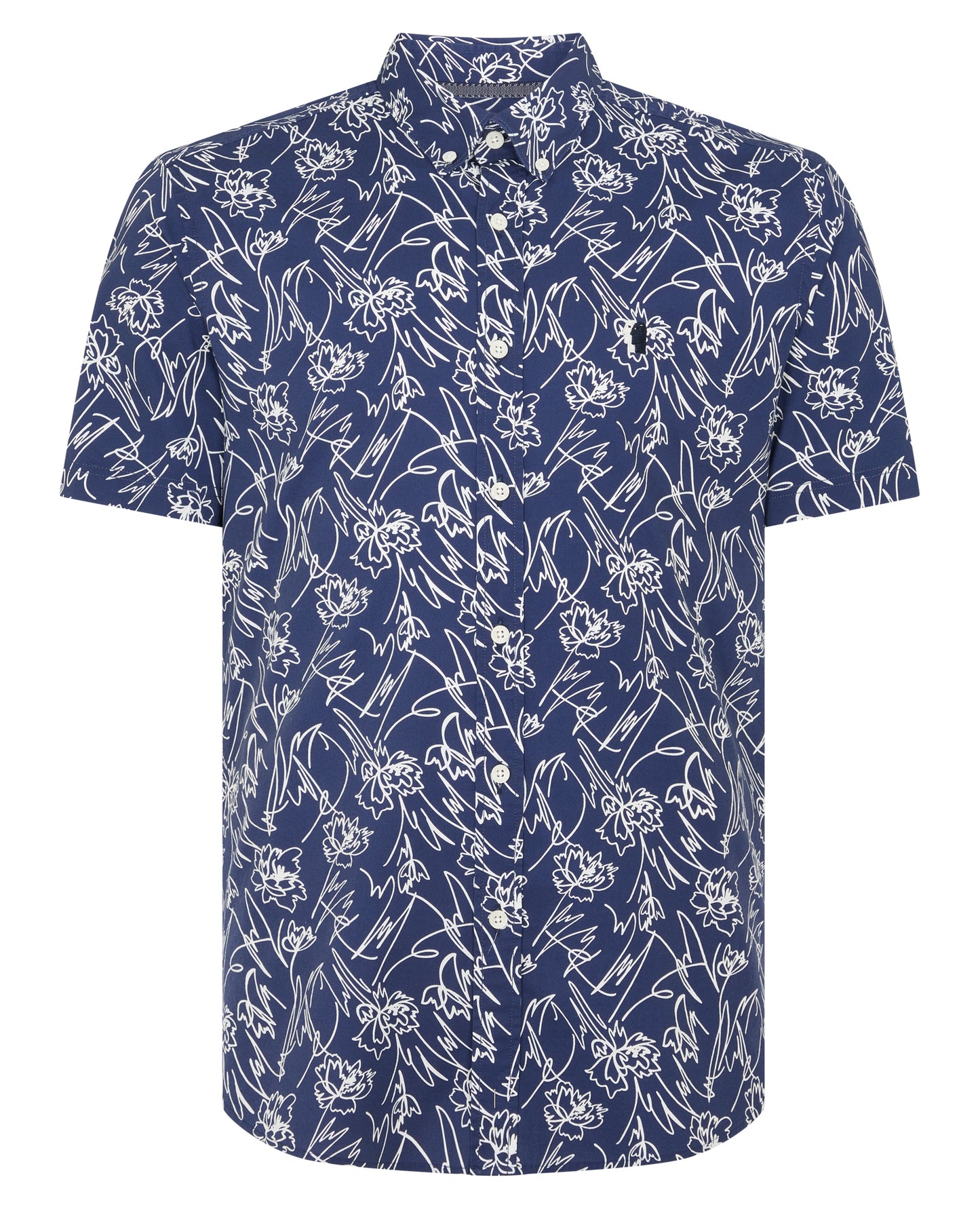 Slim Fit Cotton Short Sleeve Shirt