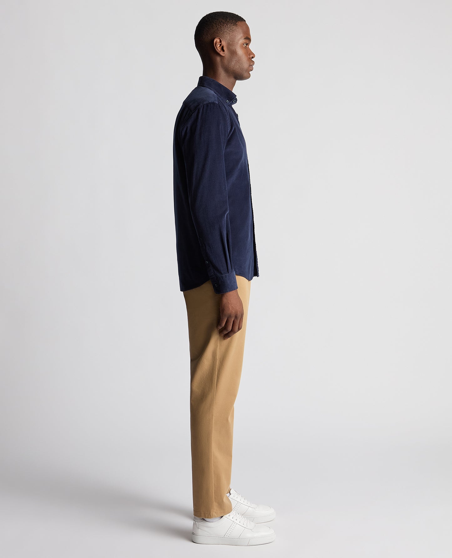 Tapered Fit Micro Corduroy Shirt