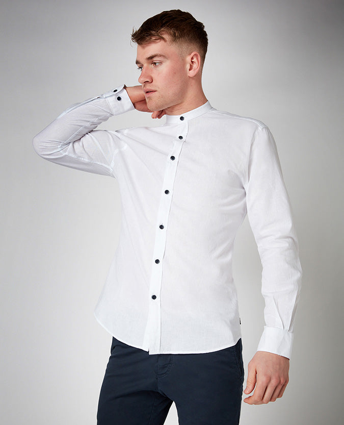 Tapered Fit Cotton Shirt