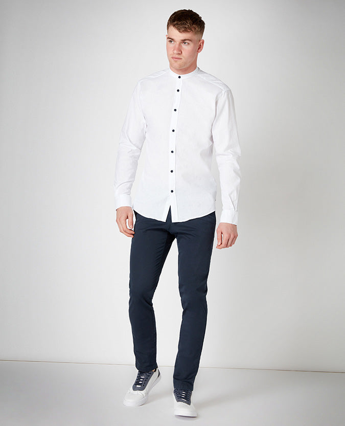 Tapered Fit Cotton Shirt