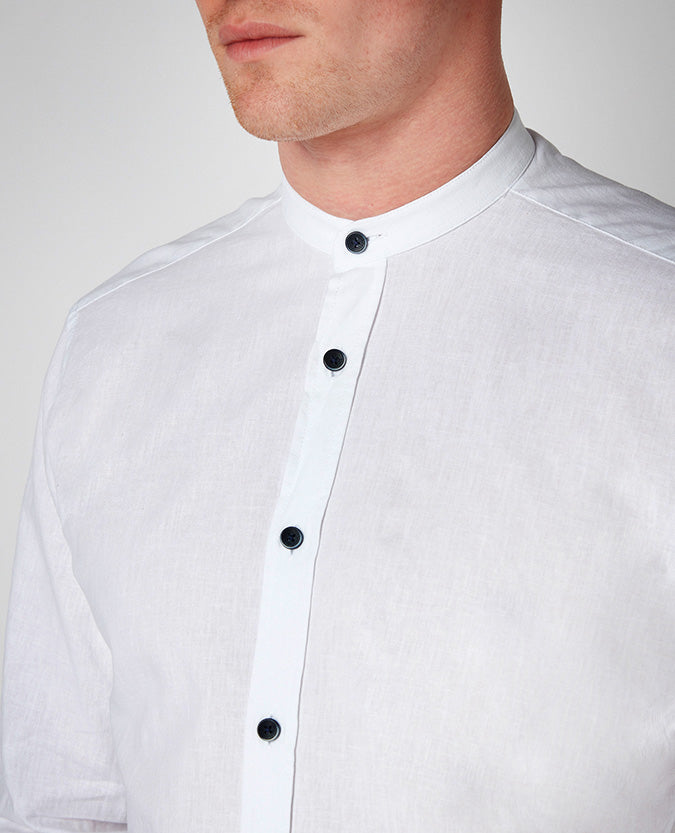 Tapered Fit Cotton Shirt