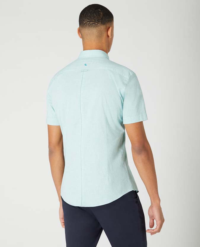 Slim Fit Cotton Short Sleeve Shirt