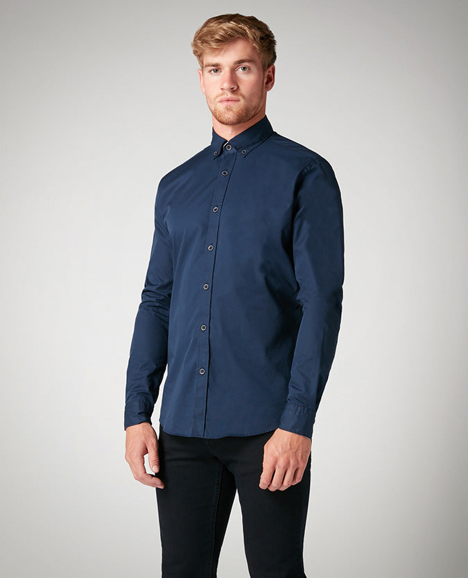 Tapered Fit Cotton Shirt