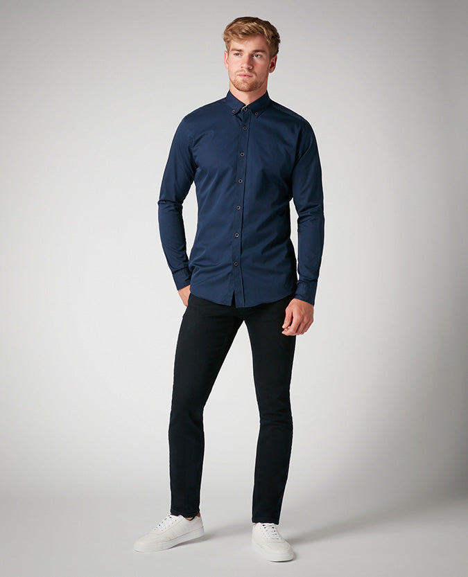 Tapered Fit Cotton Shirt