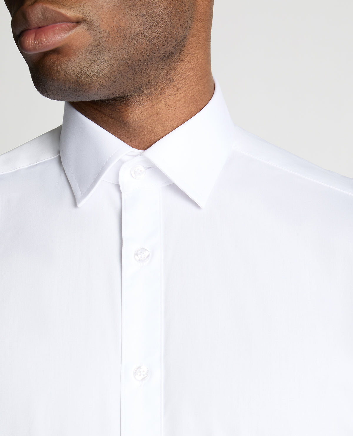 Man wearing a White formal shirt