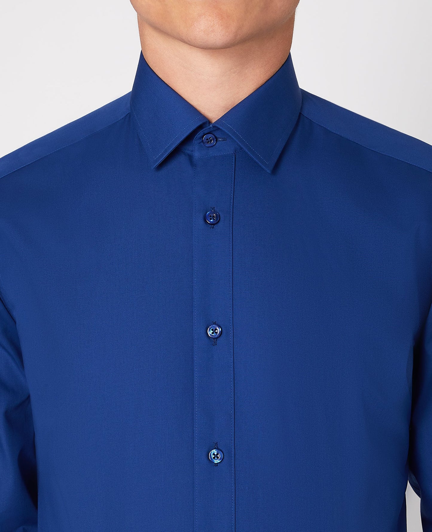 Tapered Fit Cotton-Blend Shirt