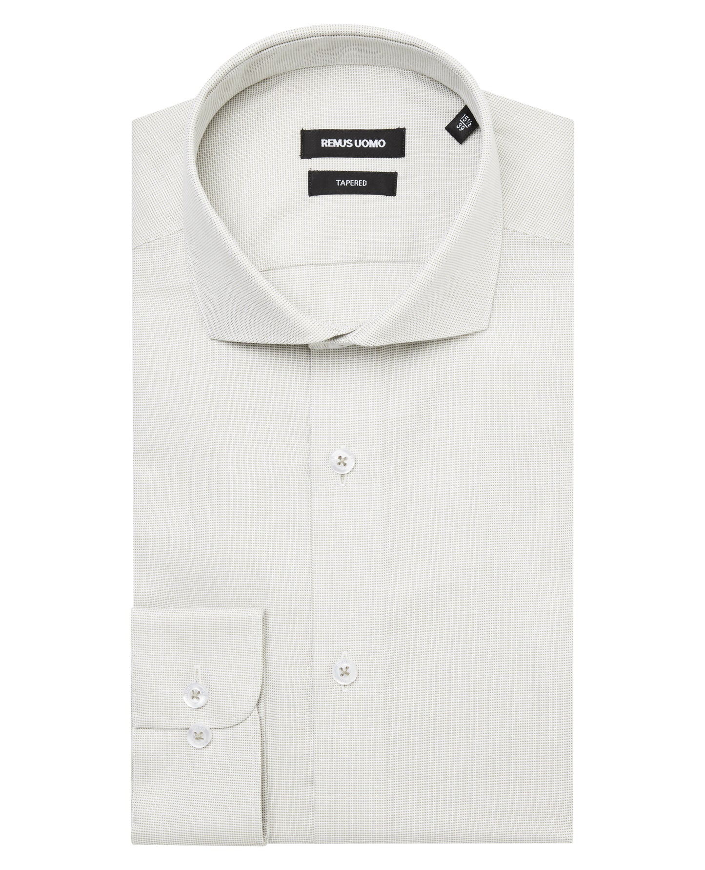 Tapered Fit French Front Cotton Shirt
