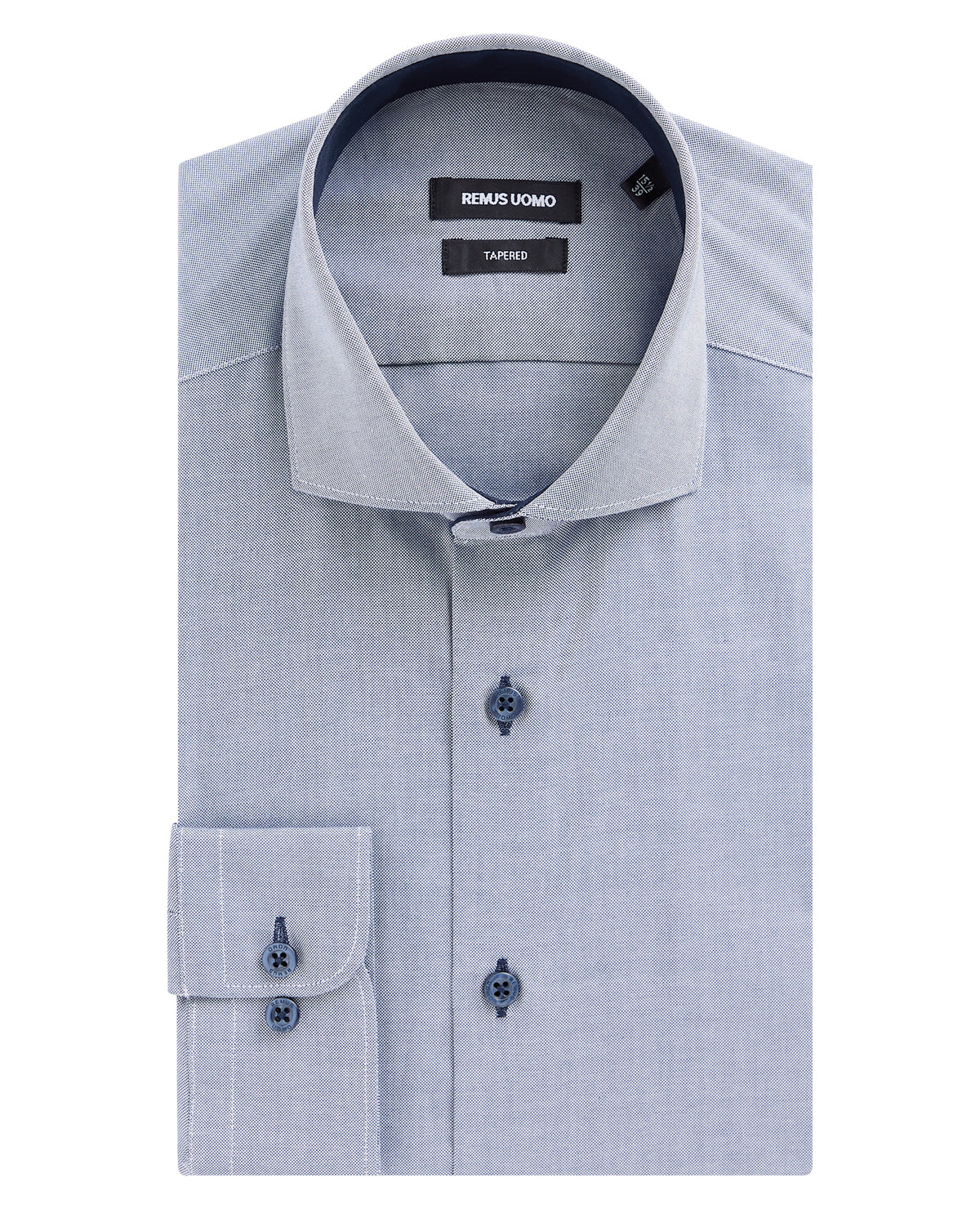 Man wearing a blue formal shirt