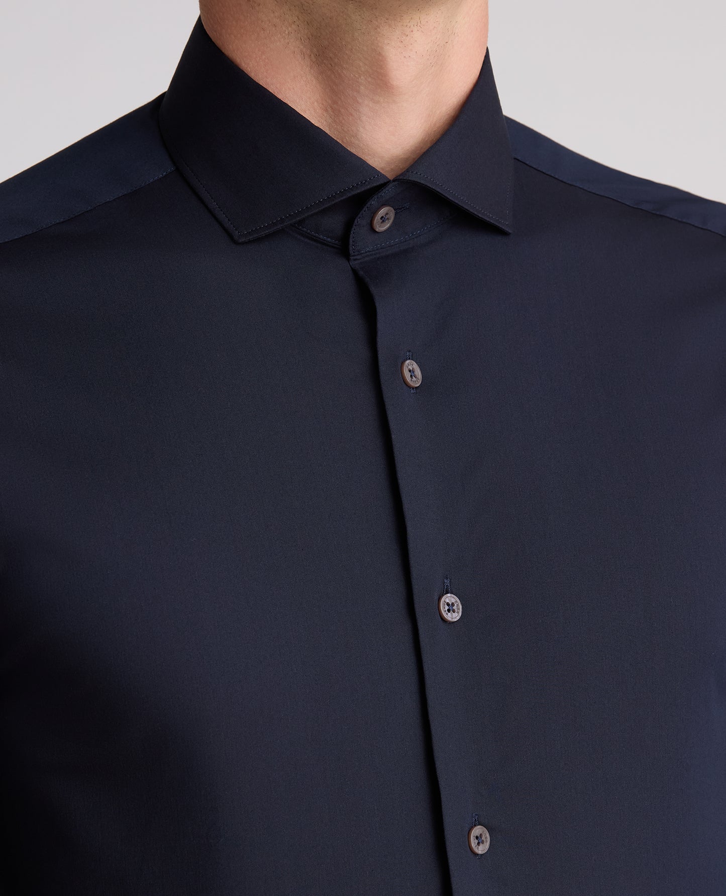 Dark Navy Comfort Stretch Shirt