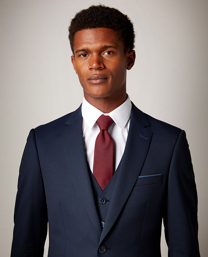 Wool-Silk Narrow Tie