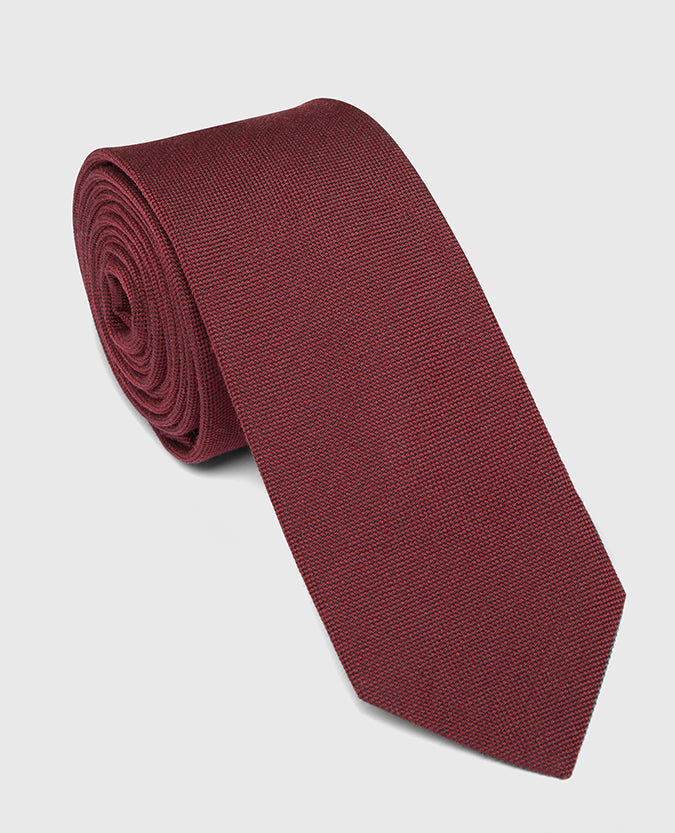 Wool-Silk Narrow Tie