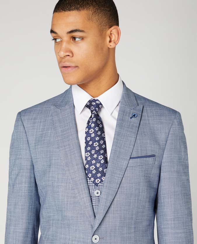Floral Microfibre Narrow Tie