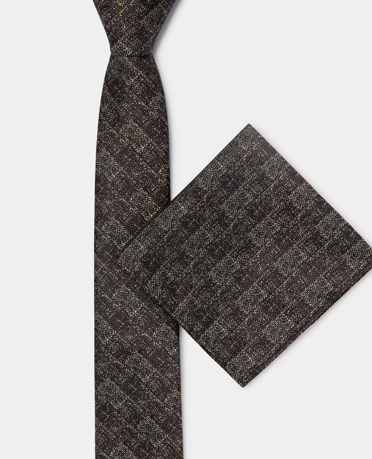 Man wearing a brown Semi-Plain Design Tie