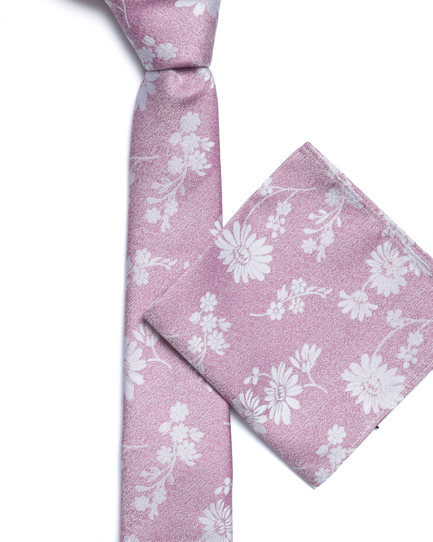 Pink Floral Tie