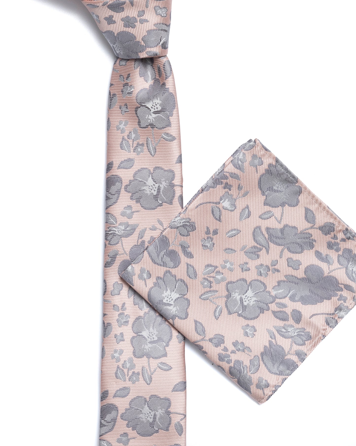Pink Floral Print Tie