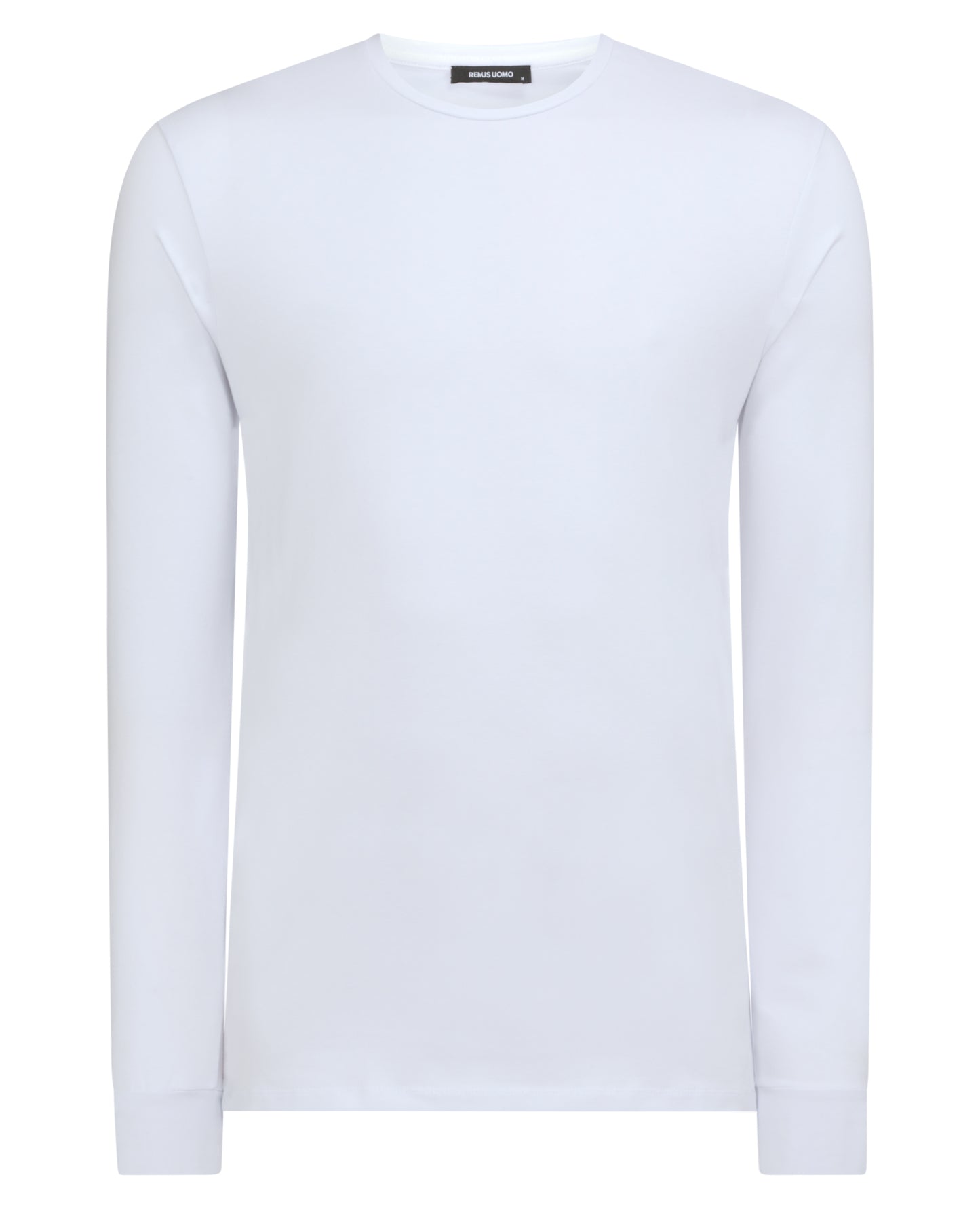 Tapered Fit Cotton-Stretch Long Sleeve T-Shirt