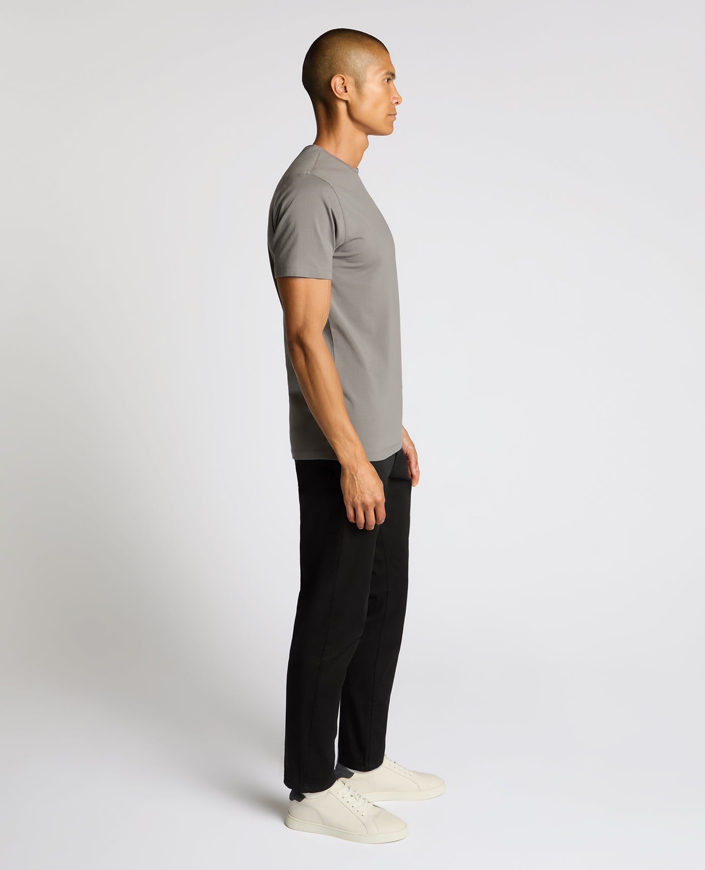 Cotton-Stretch Crew Neck T-Shirt