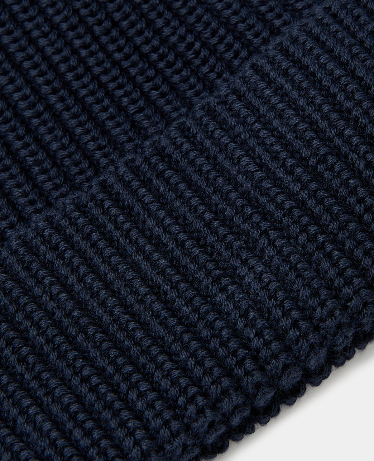 Navy Rib Knit Hat