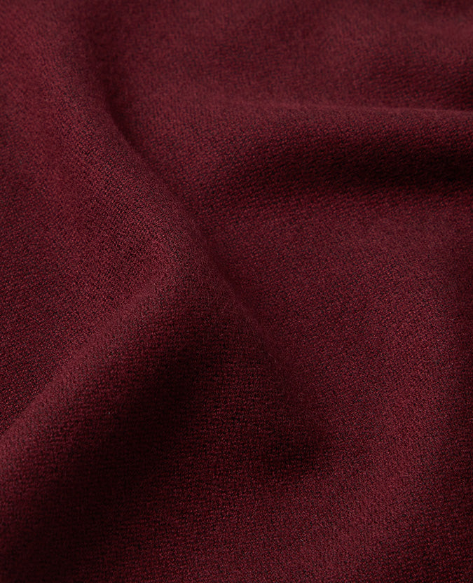 Man wearing a red Plain Scarf