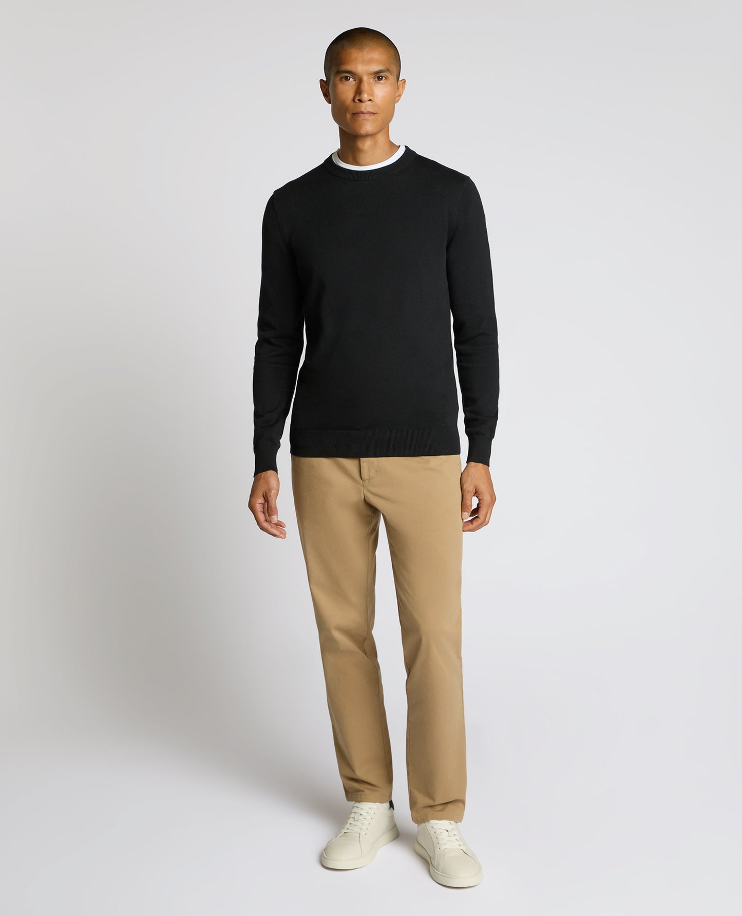 Crew Neck Cotton Sweater