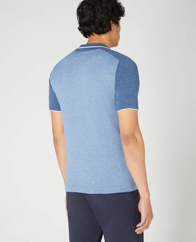 Slim Fit Knitted Cotton Short Sleeve Shirt