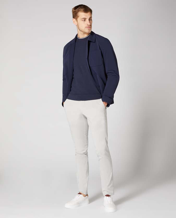 Slim Fit Knitted Cotton T-Shirt