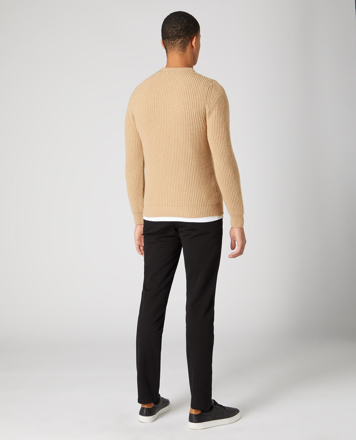 Tapered Fit Wool Rich Sweater