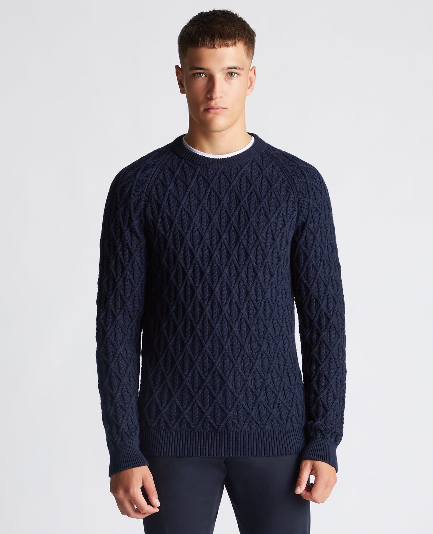 Tapered Fit Merino Wool-Blend Sweater