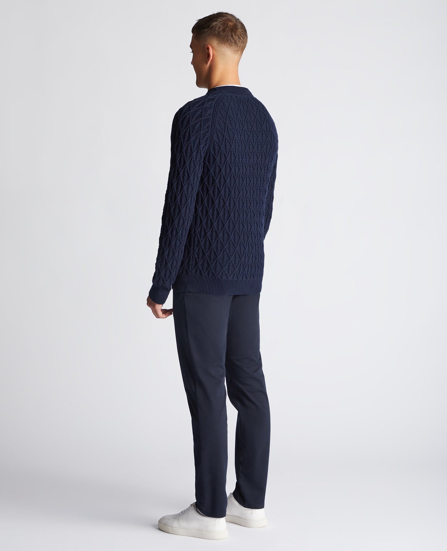 Tapered Fit Merino Wool-Blend Sweater