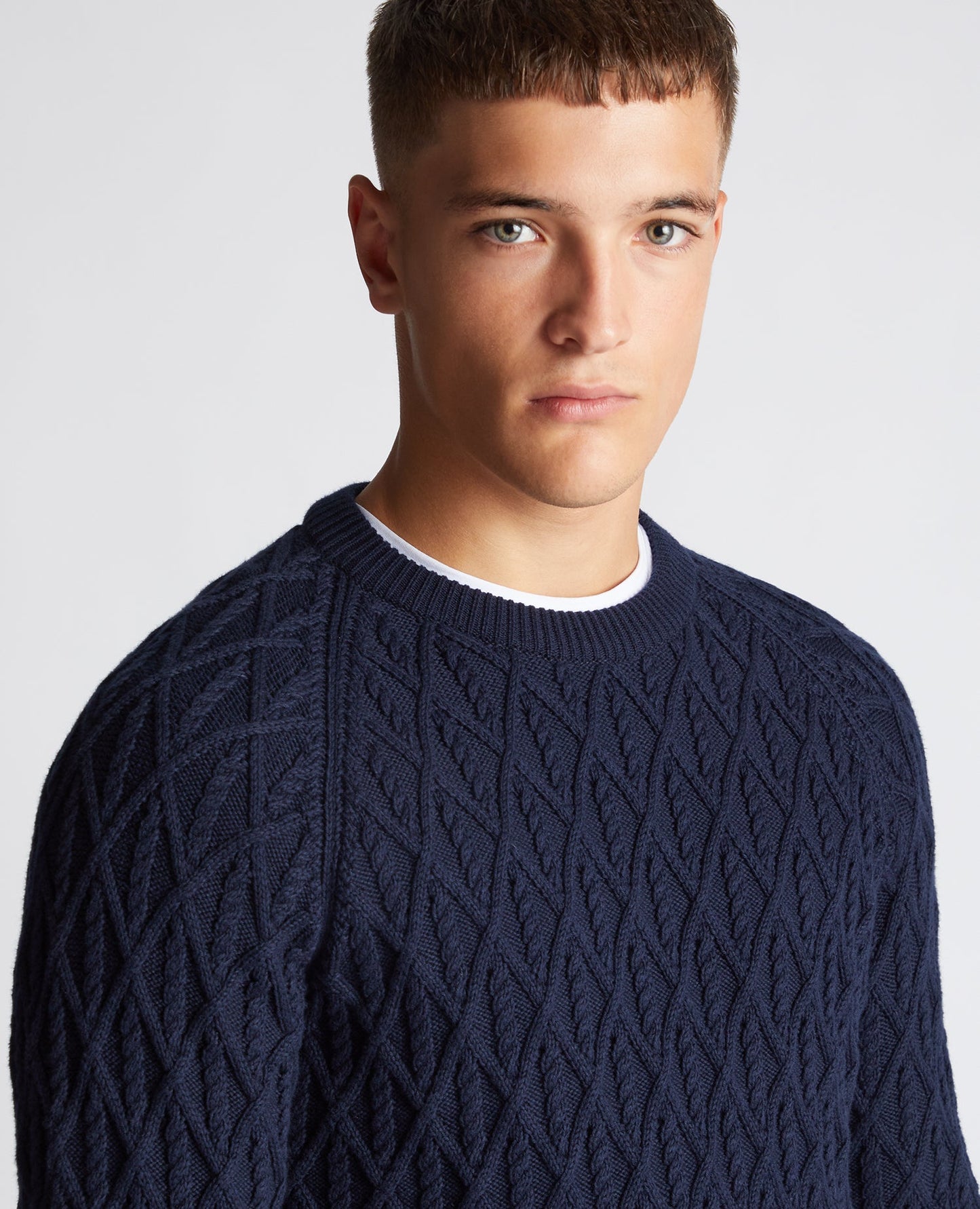 Tapered Fit Merino Wool-Blend Sweater