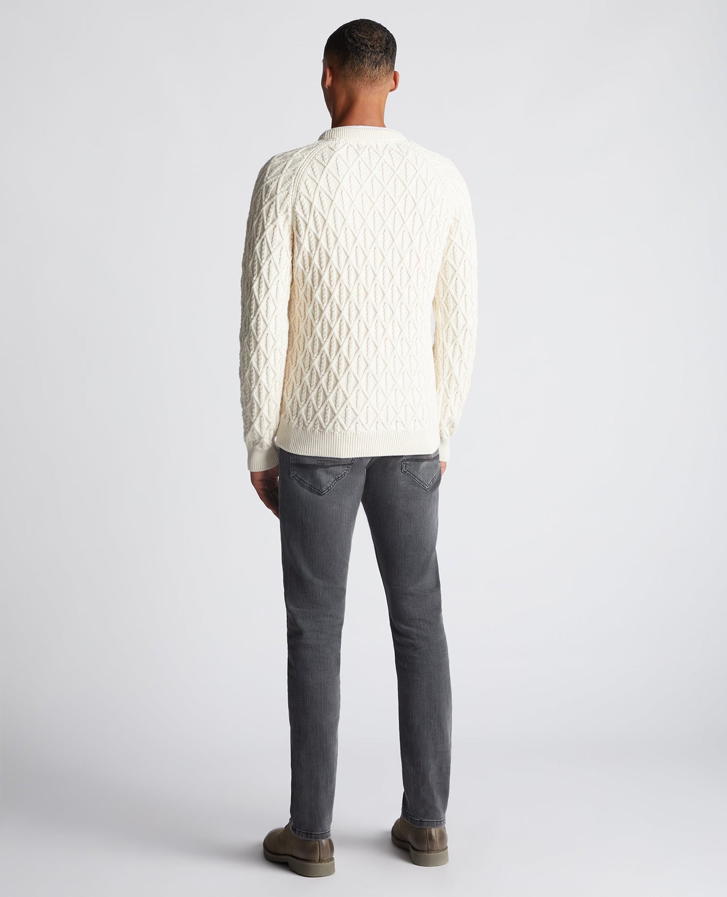 Tapered Fit Merino Wool-Blend Sweater