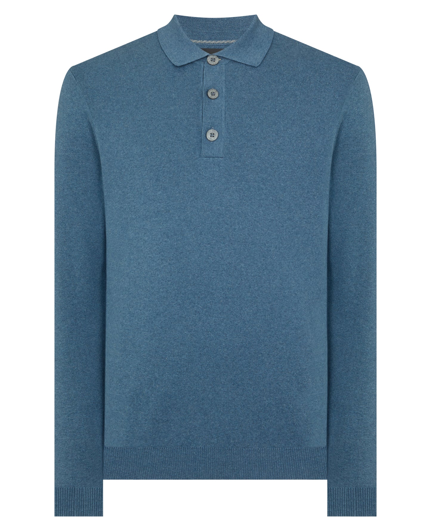 Long Sleeve Cotton Knit Polo