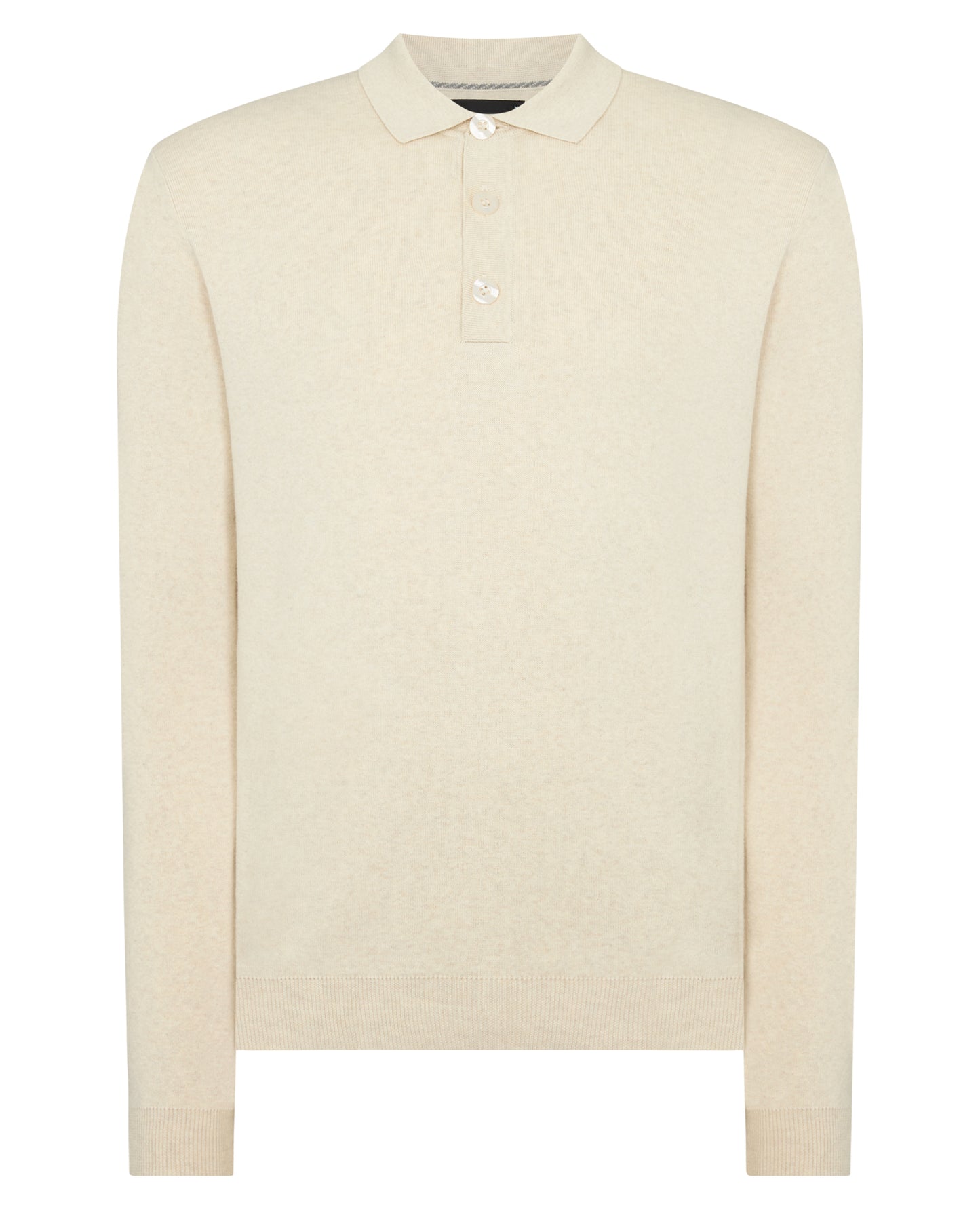 Long Sleeve Cotton Knit Polo