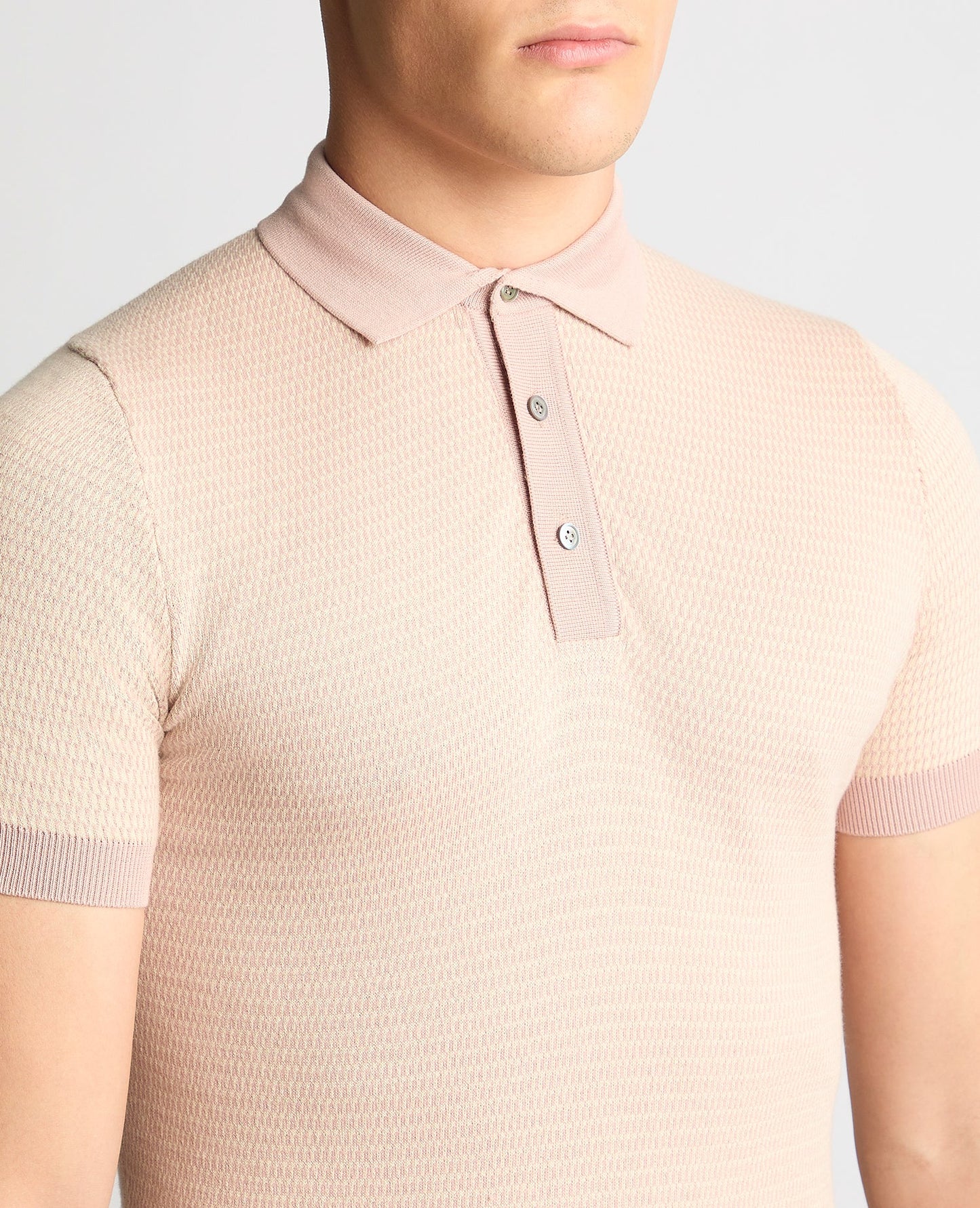 Knitted Cotton Short-Sleeve Polo