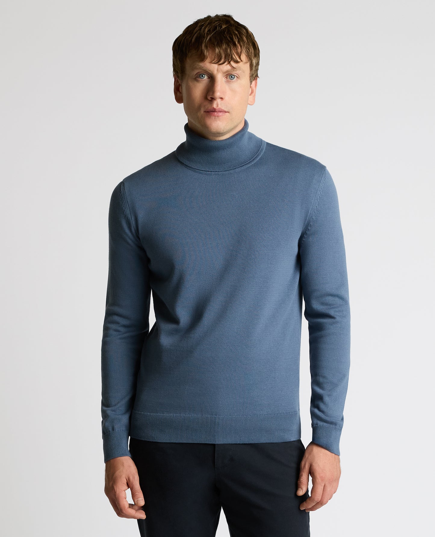 Roll Neck Cotton Sweater