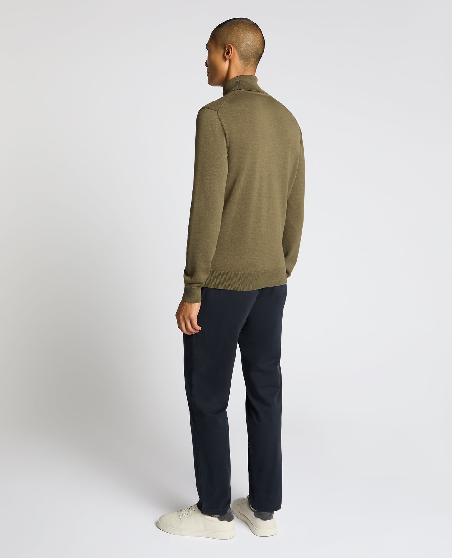 Roll Neck Cotton Sweater