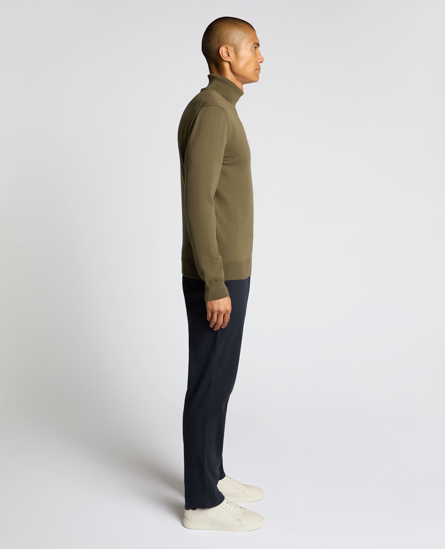 Roll Neck Cotton Sweater