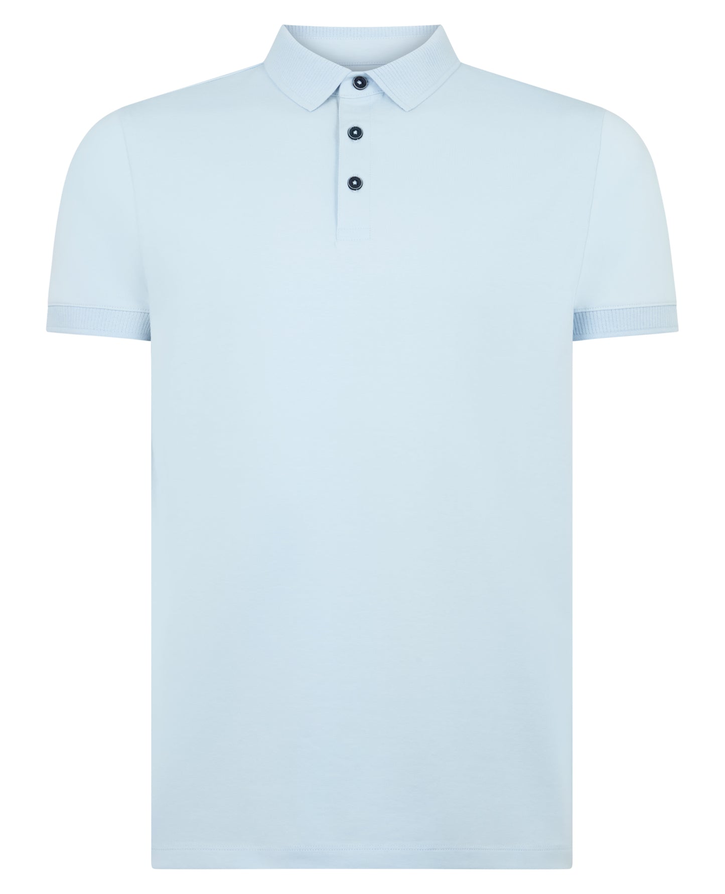 Tapered Fit Cotton-Stretch Polo Shirt