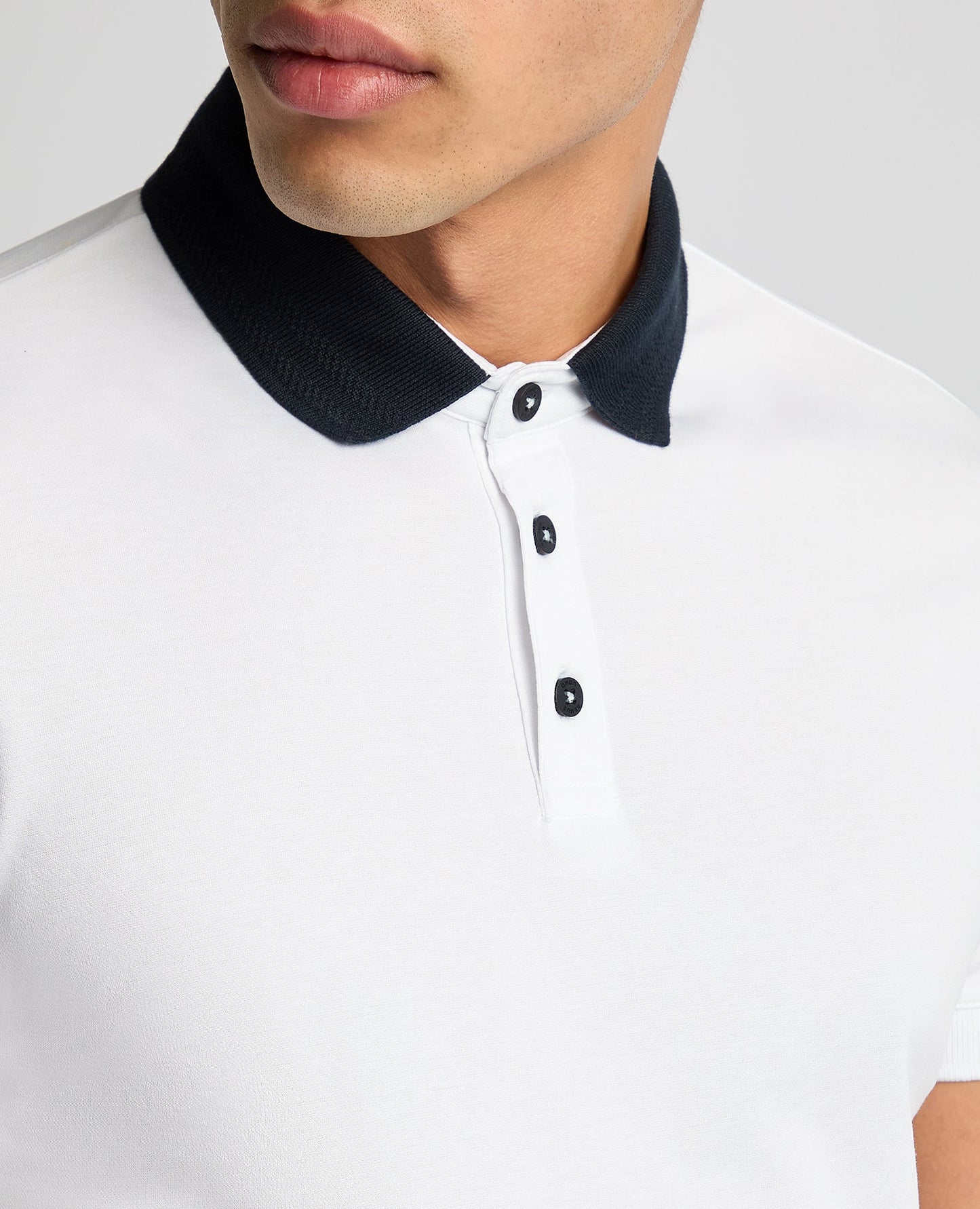 Tapered Fit Cotton-Blend Polo Shirt