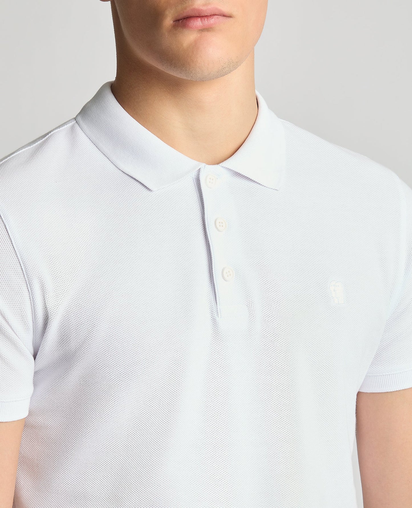 Tapered Fit Cotton Pique Polo Shirt