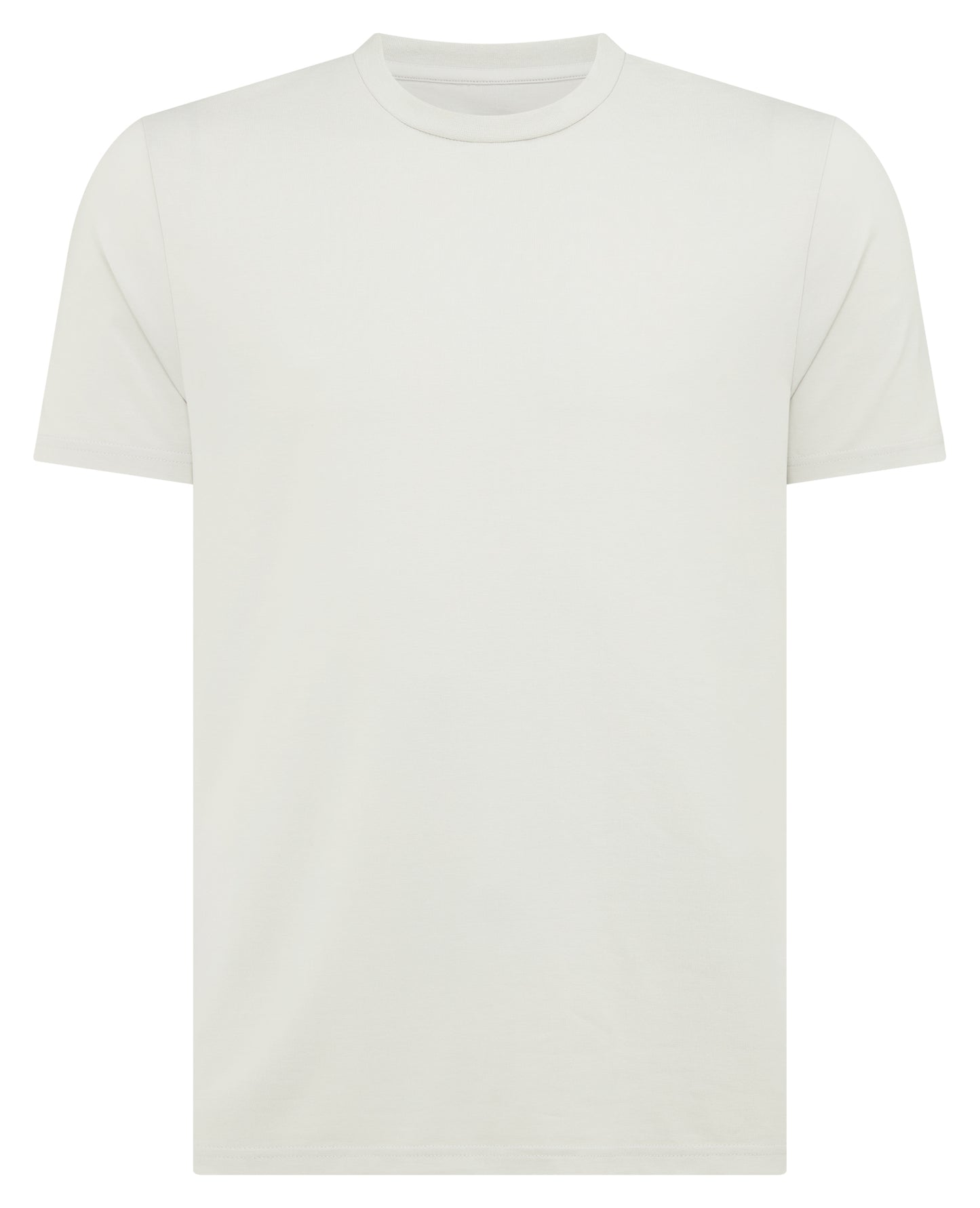 Man wearing a grey Relaxed Fit Crew Neck Tencel T-Shirt