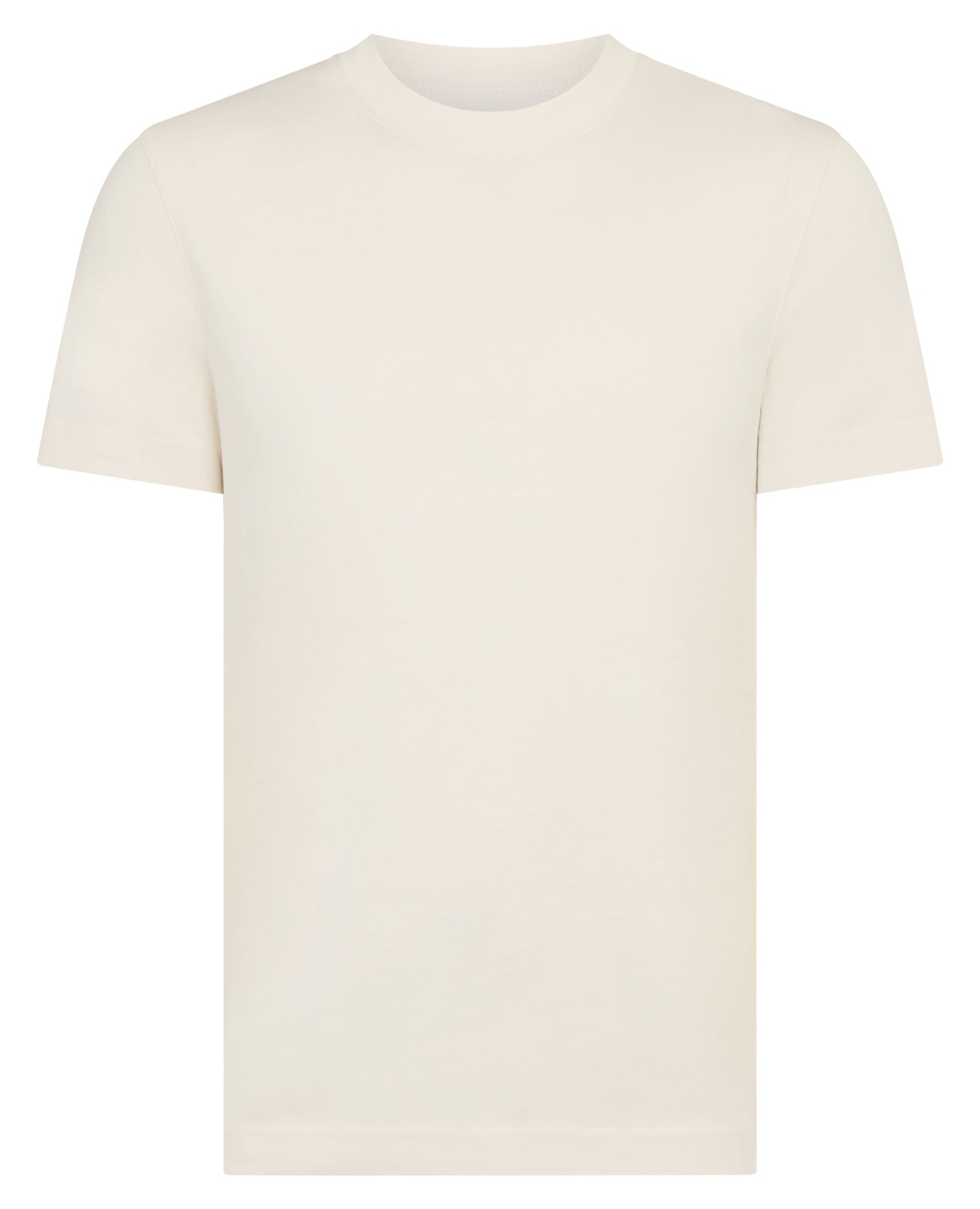 Man wearing a sand Relaxed Fit Organic Cotton T-Shirt