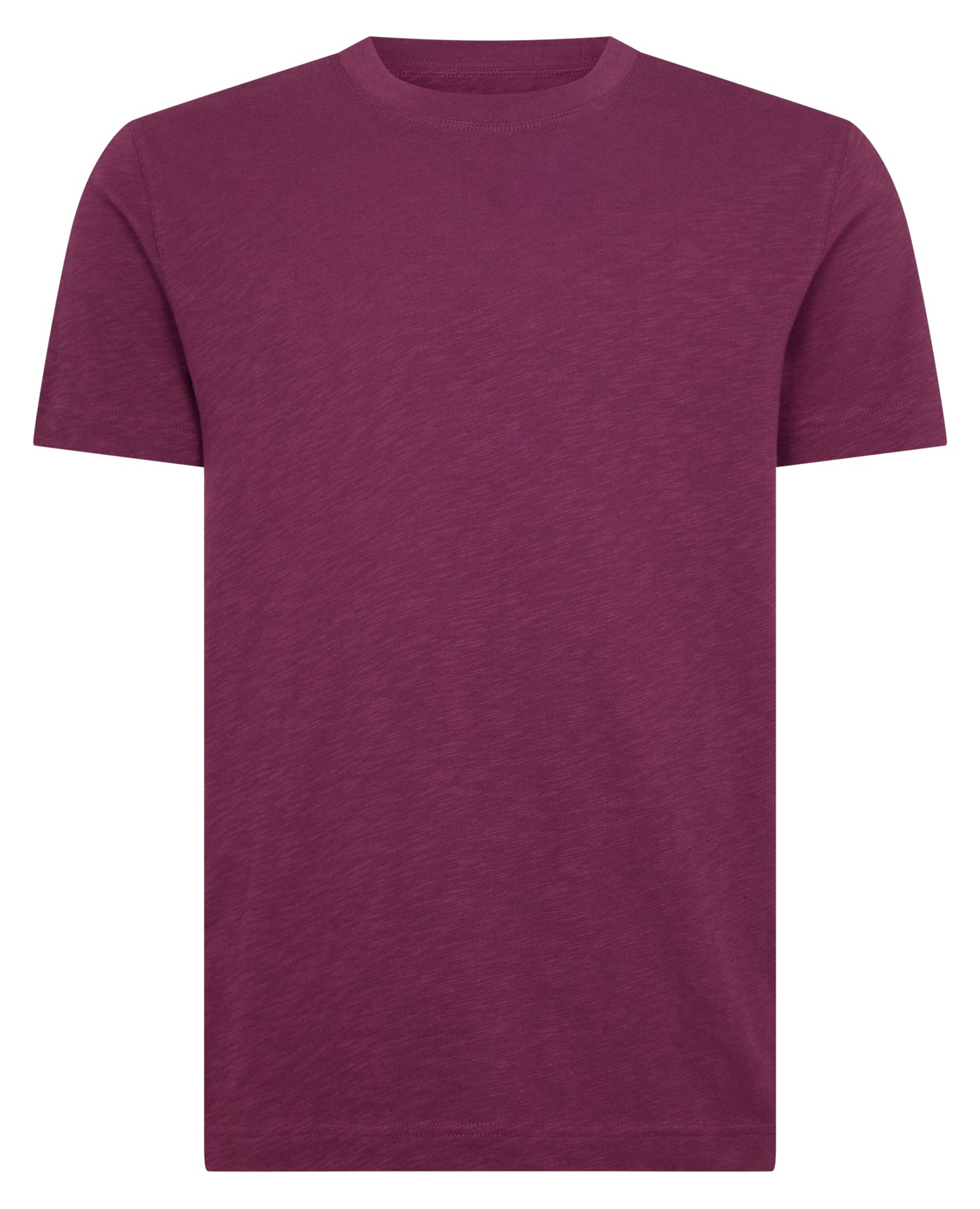 Crew Neck Slub Yarn Jersey T-Shirt