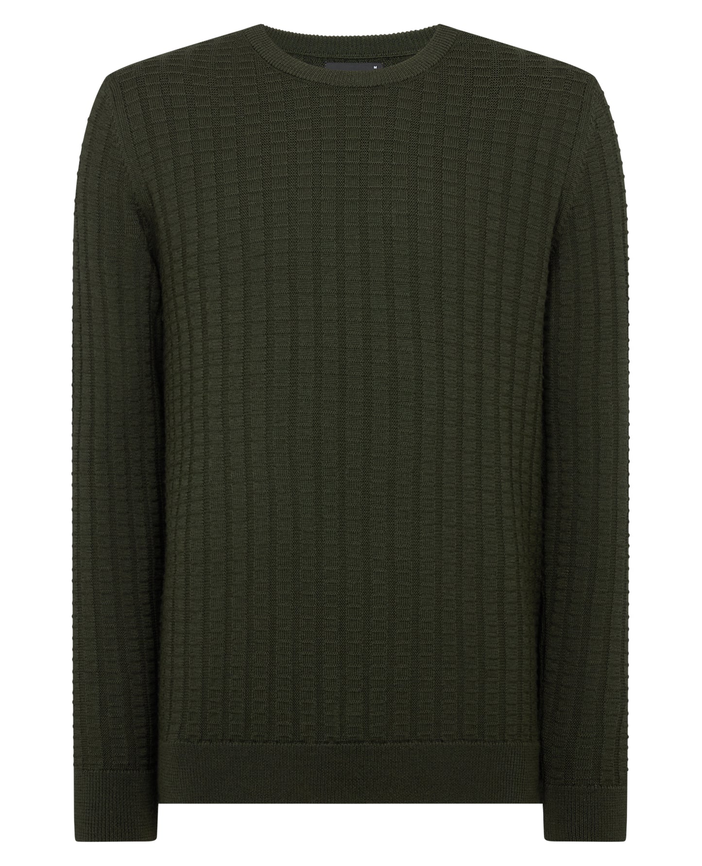 Grid Knit Wool-Blend Sweater