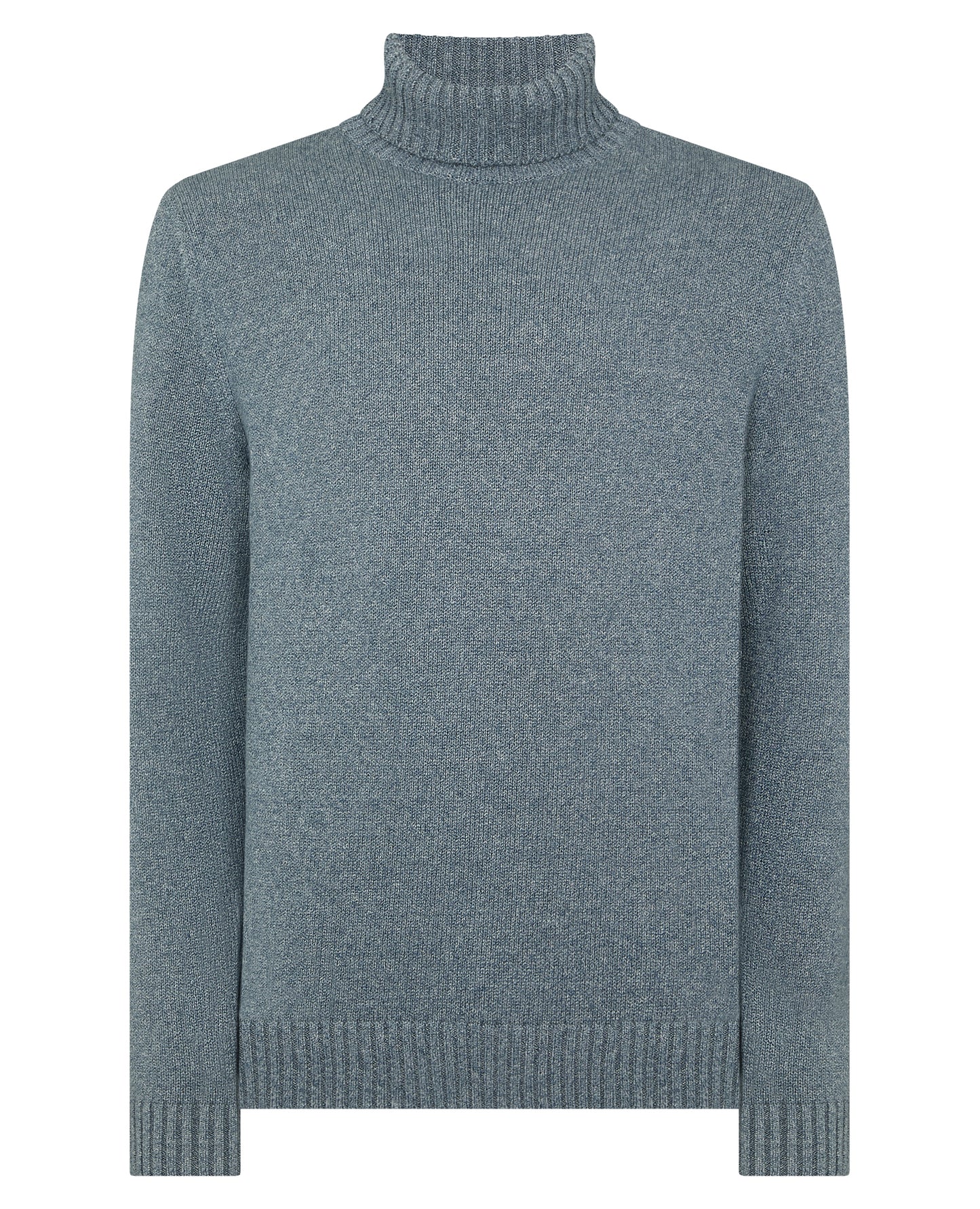 Roll Neck Cotton Knit Sweater